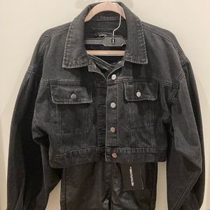 American Bazi cropped denim jacket